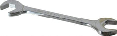 Proto - 19mm Standard Open End Wrench - 7" OAL, Double End, Chrome Finish, 15° & 60° Head Angle - Benchmark Tooling