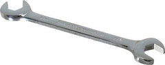 Proto - 7/16" Standard Open End Wrench - 5" OAL, Double End, Chrome Finish, 15° & 60° Head Angle - Benchmark Tooling