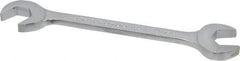 Proto - 9/16" Standard Open End Wrench - 5-5/8" OAL, Double End, Chrome Finish, 15° & 60° Head Angle - Benchmark Tooling