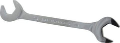 Proto - 7/8" Standard Open End Wrench - 8" OAL, Double End, Chrome Finish, 15° & 60° Head Angle - Benchmark Tooling