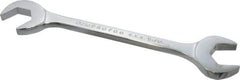 Proto - 15/16" Standard Open End Wrench - 8-3/4" OAL, Double End, Chrome Finish, 15° & 60° Head Angle - Benchmark Tooling