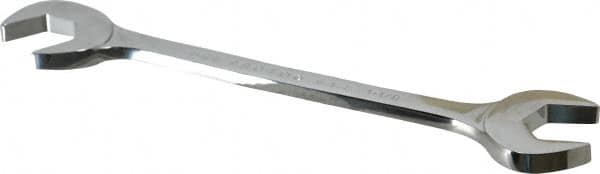 Proto - 1-1/8" Standard Open End Wrench - 11" OAL, Double End, Chrome Finish, 15° & 60° Head Angle - Benchmark Tooling