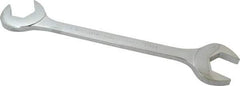 Proto - 1-1/4" Standard Open End Wrench - 12-1/4" OAL, Double End, Chrome Finish, 15° & 60° Head Angle - Benchmark Tooling