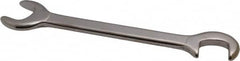 Proto - 5/8" Stubby Open End Wrench - 5-3/4" OAL, Double End, Satin Finish, 15° & 75° Head Angle - Benchmark Tooling