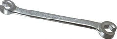 Proto - 9 x 11mm, Chrome Finish, Open End Flare Nut Wrench - 6 Points, 6-5/16" OAL, Steel, Double End Head - Benchmark Tooling