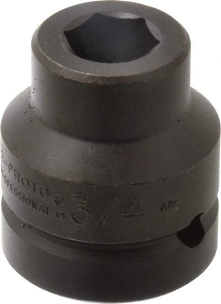 Proto - 1" Drive 3/4" Standard Impact Socket - 6 Points, 2-7/16" OAL - Benchmark Tooling