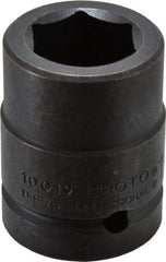 Proto - 1" Drive 1-3/16" Standard Impact Socket - 6 Points, 2-5/8" OAL - Benchmark Tooling