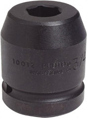 Proto - 1" Drive 1-1/2" Standard Impact Socket - 6 Points, 2-5/8" OAL - Benchmark Tooling