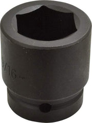 Proto - 1" Drive 1-9/16" Standard Impact Socket - 6 Points, 2-5/8" OAL - Benchmark Tooling