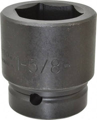 Proto - 1" Drive 1-5/8" Standard Impact Socket - 6 Points, 2-5/8" OAL - Benchmark Tooling