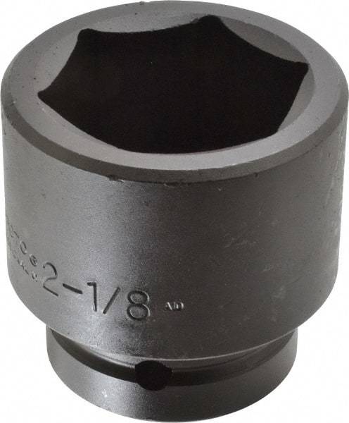 Proto - 1" Drive 2-1/8" Standard Impact Socket - 6 Points, 3-3/32" OAL - Benchmark Tooling