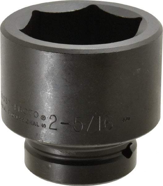 Proto - 1" Drive 2-5/16" Standard Impact Socket - 6 Points, 3-21/64" OAL - Benchmark Tooling