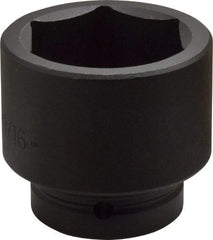 Proto - 1" Drive 2-9/16" Standard Impact Socket - 6 Points, 3-1/2" OAL - Benchmark Tooling