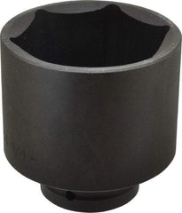 Proto - 1" Drive 4-1/4" Standard Impact Socket - 6 Points, 5-1/2" OAL - Benchmark Tooling