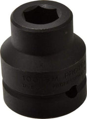 Proto - 1" Drive 19mm Standard Impact Socket - 6 Points, 2-7/16" OAL - Benchmark Tooling