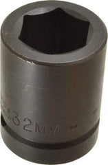 Proto - 1" Drive 32mm Standard Impact Socket - 6 Points, 2-7/16" OAL - Benchmark Tooling