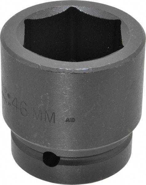 Proto - 1" Drive 46mm Standard Impact Socket - 6 Points, 2-51/64" OAL - Benchmark Tooling