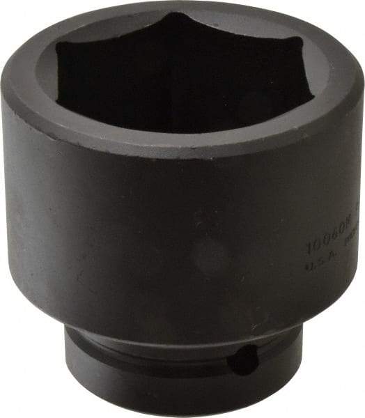 Proto - 1" Drive 60mm Standard Impact Socket - 6 Points, 3-3/8" OAL - Benchmark Tooling