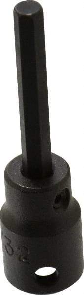 Proto - 3/8" Drive, 7/32" Impact Hex Bit Socket - 1-5/8" Bit Length, 2-23/32" OAL - Benchmark Tooling