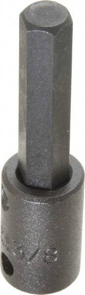 Proto - 3/8" Drive, 3/8" Impact Hex Bit Socket - 1-5/8" Bit Length, 2-23/32" OAL - Benchmark Tooling