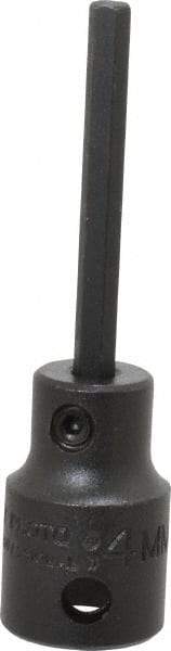 Proto - 3/8" Drive, 4mm Impact Hex Bit Socket - 2-23/32" OAL - Benchmark Tooling