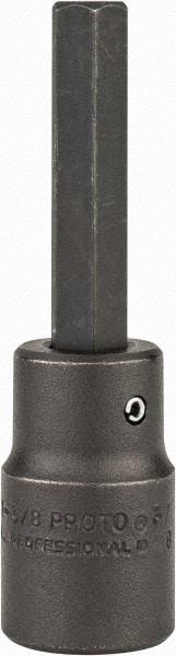 Proto - 1/2" Drive, 3/8" Impact Hex Bit Socket - 1-3/4" Bit Length, 3-1/4" OAL - Benchmark Tooling