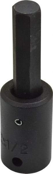 Proto - 1/2" Drive, 1/2" Impact Hex Bit Socket - 1-7/8" Bit Length, 3-5/8" OAL - Benchmark Tooling