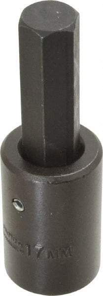 Proto - 1/2" Drive, 17mm Impact Hex Bit Socket - 4" OAL - Benchmark Tooling