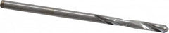 Atrax - #43 135° Spiral Flute Solid Carbide Screw Machine Drill Bit - Bright Finish, Right Hand Cut, 3/4" Flute Length, 1-3/4" OAL, Split Point, Straight Shank - Benchmark Tooling