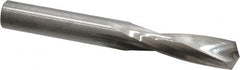 Screw Machine Length Drill Bit: 0.3937″ Dia, 135 °, Solid Carbide Bright/Uncoated, Right Hand Cut, Spiral Flute, Straight-Cylindrical Shank