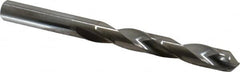 Atrax - 5/16" 118° Solid Carbide Jobber Drill - Bright Finish, Right Hand Cut, Spiral Flute, Straight Shank, 3-3/4" OAL, Standard Point - Benchmark Tooling