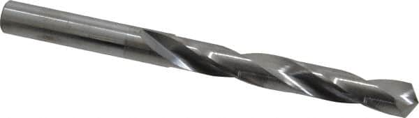 Atrax - Letter N 118° Solid Carbide Jobber Drill - Bright Finish, Right Hand Cut, Spiral Flute, Straight Shank, 3-3/4" OAL, Standard Point - Benchmark Tooling