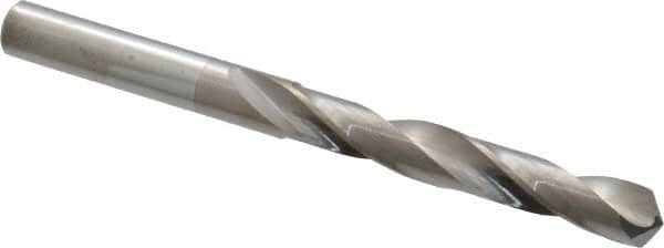 Atrax - Letter Q 118° Solid Carbide Jobber Drill - Bright Finish, Right Hand Cut, Spiral Flute, Straight Shank, 4" OAL, Standard Point - Benchmark Tooling