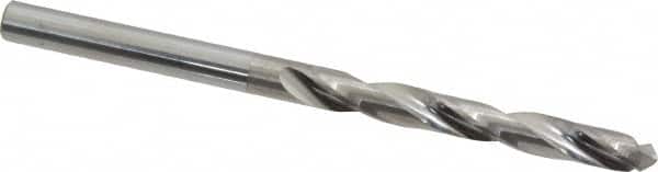 Atrax - #22 118° Solid Carbide Jobber Drill - Bright Finish, Right Hand Cut, Spiral Flute, Straight Shank, 2-1/2" OAL, Standard Point - Benchmark Tooling