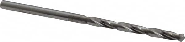 Atrax - #34 118° Solid Carbide Jobber Drill - Bright Finish, Right Hand Cut, Spiral Flute, Straight Shank, 2-1/4" OAL, Standard Point - Benchmark Tooling