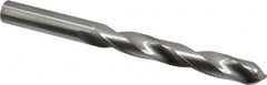 Atrax - 9.5mm 118° Solid Carbide Jobber Drill - Bright Finish, Right Hand Cut, Spiral Flute, Straight Shank, 4-1/4" OAL, Standard Point - Benchmark Tooling