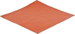 Made in USA - 12" Long, 12" Wide, 0.031" Thick, Silicone Rubber Foam Sheet - 45 to 55 Durometer, Orange-Red, -60 to 600°F, 650 psi Tensile Strength, Adhesive Backing, Stock Length - Benchmark Tooling