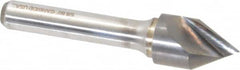 Atrax - 5/8" Head Diam, 3/8" Shank Diam, 1 Flute 60° Solid Carbide Countersink - Benchmark Tooling