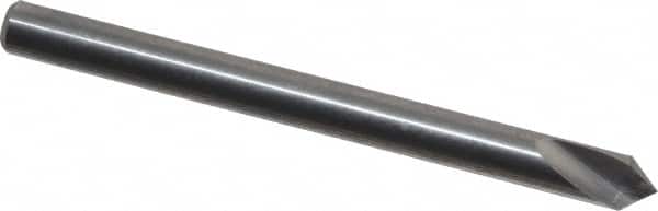 Atrax - 1/8" Head Diam, 1/8" Shank Diam, 1 Flute 82° Solid Carbide Countersink - Benchmark Tooling