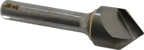 Atrax - 3/4" Head Diam, 3/8" Shank Diam, 1 Flute 82° Solid Carbide Countersink - Benchmark Tooling