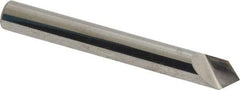 Atrax - 1/4" Head Diam, 1/4" Shank Diam, 1 Flute 90° Solid Carbide Countersink - Bright Finish, 2" OAL, Single End, Straight Shank, Right Hand Cut - Benchmark Tooling