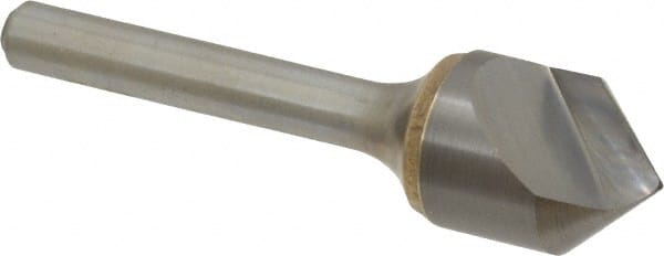 Atrax - 5/8" Head Diam, 1/4" Shank Diam, 1 Flute 90° Solid Carbide Countersink - Benchmark Tooling