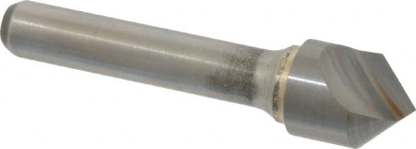 Atrax - 5/8" Head Diam, 3/8" Shank Diam, 1 Flute 90° Solid Carbide Countersink - Benchmark Tooling