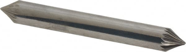 Atrax - 1/4" Cut Diam, 1/4" Shank Diam, Taper Head Single Cut Burr - Carbide, Radius End, 3/16" LOC, 2" OAL - Benchmark Tooling