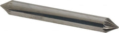 Atrax - 1/4" Cut Diam, 1/4" Shank Diam, Taper Head Single Cut Burr - Carbide, Radius End, 3/16" LOC, 2" OAL - Benchmark Tooling