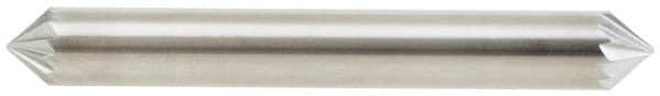 Atrax - 1/4" Cut Diam, 1/4" Shank Diam, Cone Head Single Cut Burr - Carbide, Point End, 1/8" LOC - Benchmark Tooling