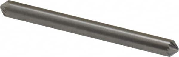 Atrax - 3/16" Cut Diam, 3/16" Shank Diam, Cone Head Single Cut Burr - Carbide, Point End, 1/8" LOC, 2" OAL - Benchmark Tooling
