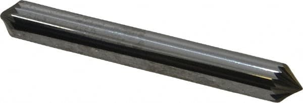 Atrax - 1/4" Cut Diam, 1/4" Shank Diam, Cone Head Single Cut Burr - Carbide, Point End, 1/8" LOC, 2" OAL - Benchmark Tooling