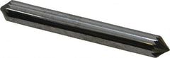 Atrax - 1/4" Cut Diam, 1/4" Shank Diam, Cone Head Single Cut Burr - Carbide, Point End, 1/8" LOC, 2" OAL - Benchmark Tooling