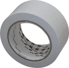 3M - White Solid Color Vinyl Tape - 2" Wide x 108' Long x 0.005" Thick, General Traffic - Benchmark Tooling